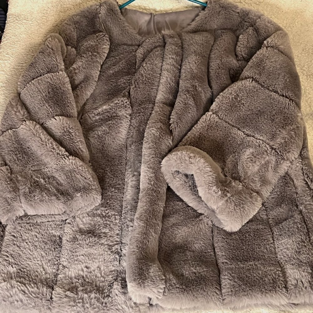 Vintage Grey Mink-Fur Coat